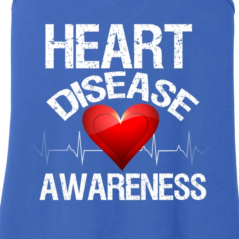 American Heart Health Month Gift Heart Disease Awareness Funny Gift Ladies Essential Tank