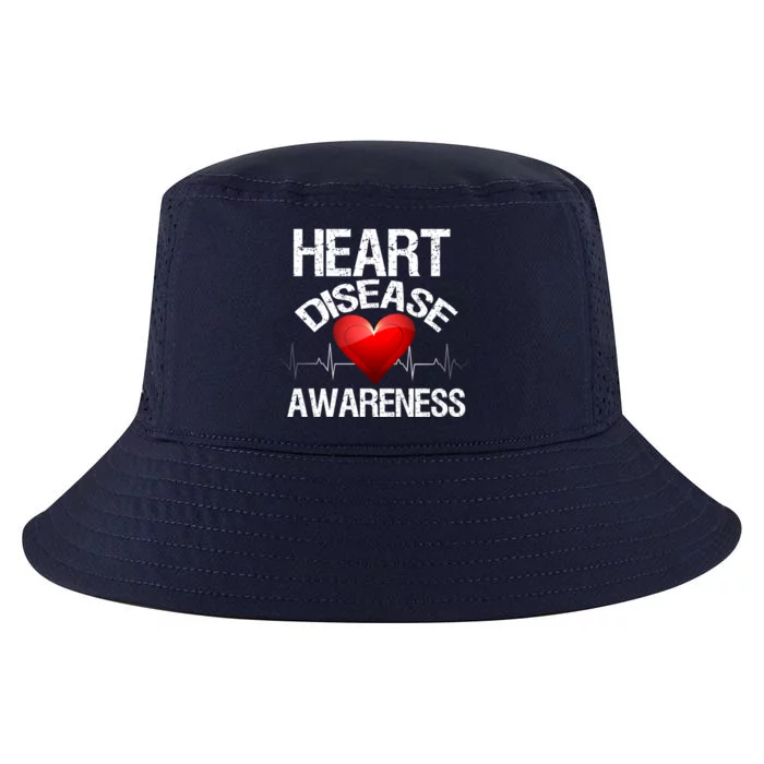 American Heart Health Month Gift Heart Disease Awareness Funny Gift Cool Comfort Performance Bucket Hat