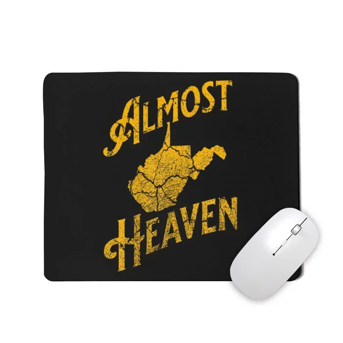 Almost Heaven Home West Virginia Map 304 Wv Vintage Mousepad