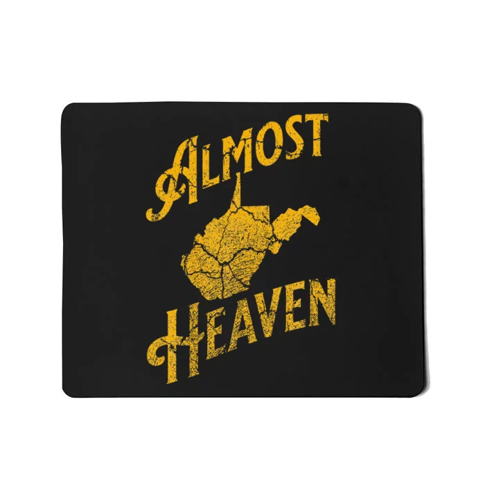 Almost Heaven Home West Virginia Map 304 Wv Vintage Mousepad