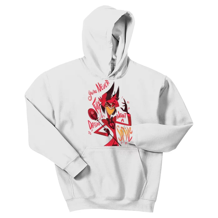 Alastor Hazbin Hotel Alastor Vivziepop Kids Hoodie