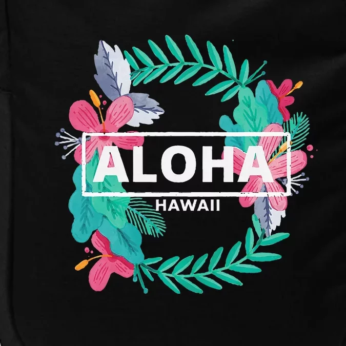 Aloha Hawaii Hibiscus Flowers Aesthetic Impact Tech Backpack