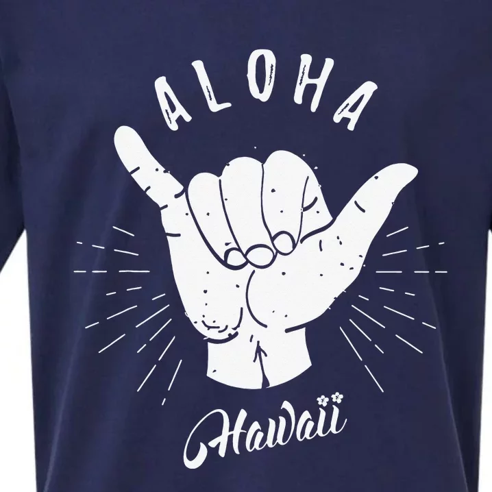 Aloha Hawaii Hawaiian Beach Summer Vacation Gifts Souvenir Sueded Cloud Jersey T-Shirt