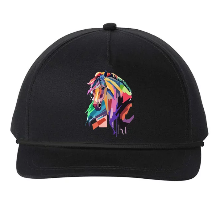 Awesome Horse Horseback Riding Equestrian Lovers Snapback Five-Panel Rope Hat