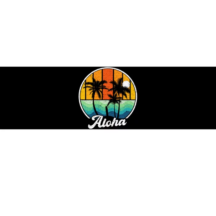 Aloha Hawaii Hawaiian Island Surf Bumper Sticker