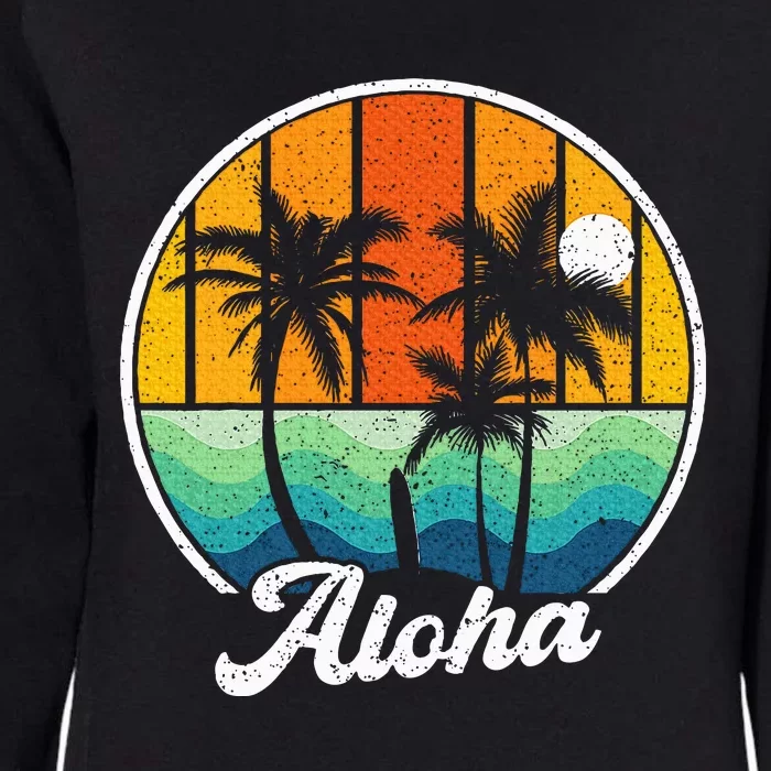 Aloha Hawaii Hawaiian Island Surf Womens California Wash Sweatshirt