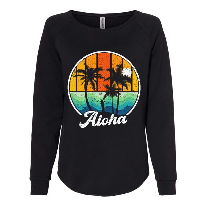 Aloha Hawaii Hawaiian Island Surf Womens California Wash Sweatshirt