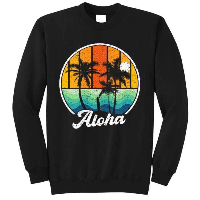 Aloha Hawaii Hawaiian Island Surf Tall Sweatshirt