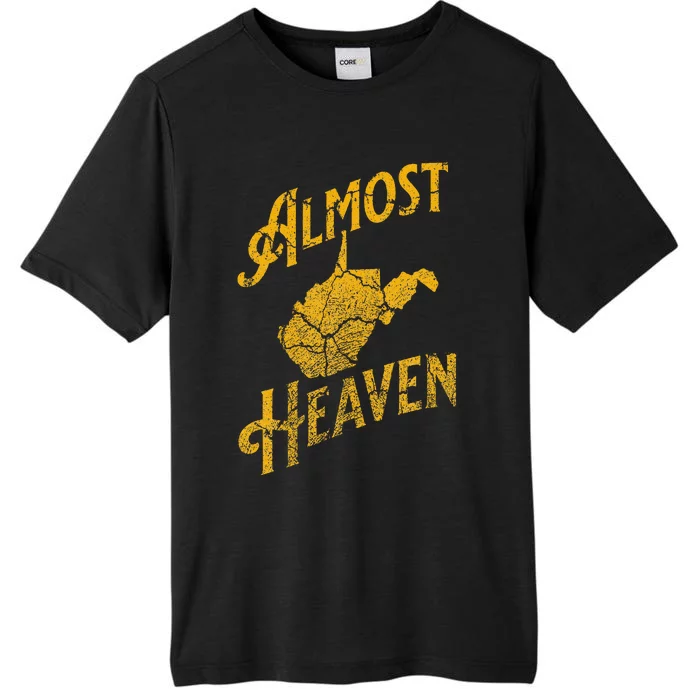 Almost Heaven Home West Virginia Map 304 Wv ChromaSoft Performance T-Shirt