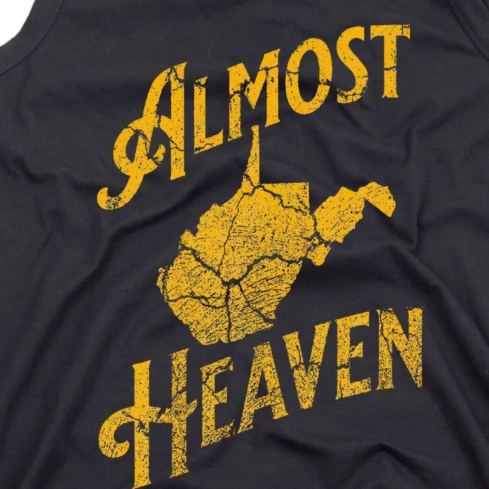 Almost Heaven Home West Virginia Map 304 Wv Tank Top