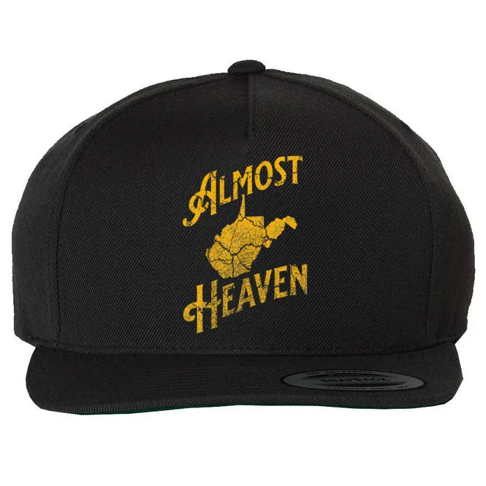 Almost Heaven Home West Virginia Map 304 Wv Wool Snapback Cap