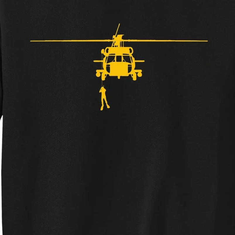 Awesome H60 Helicopter Search And Rescue Tall Sweatshirt