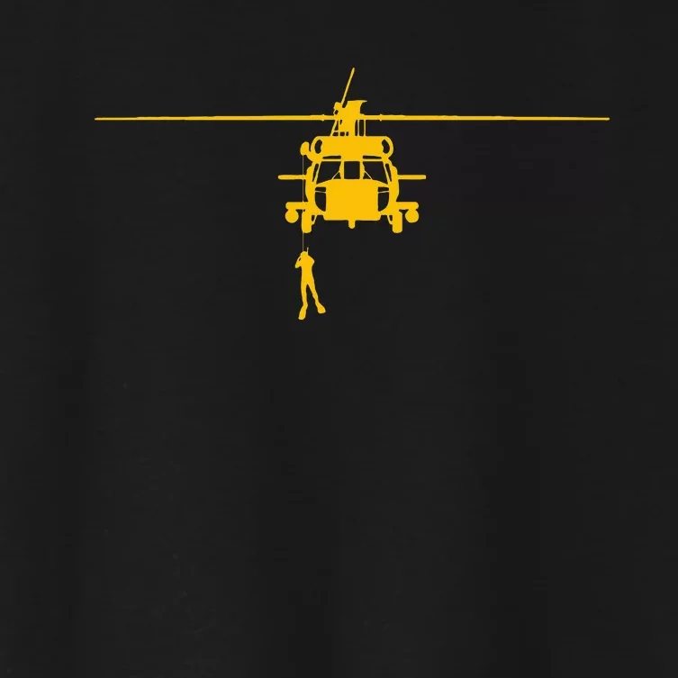 Awesome H60 Helicopter Search And Rescue Women's Crop Top Tee