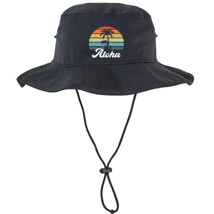 Aloha Hawaii Hawaiian Island Palm Beach Surfboard Surf Legacy Cool Fit Booney Bucket Hat