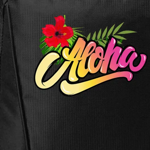 Aloha Hawaii Hawaiian Island Funny Beach Vacation City Backpack