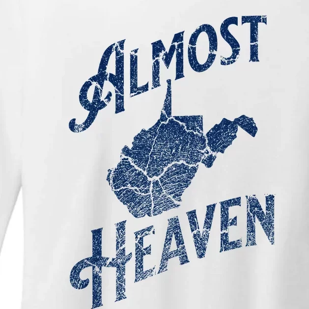 Almost Heaven Home West Virginia Map 304 Wv Womens CVC Long Sleeve Shirt