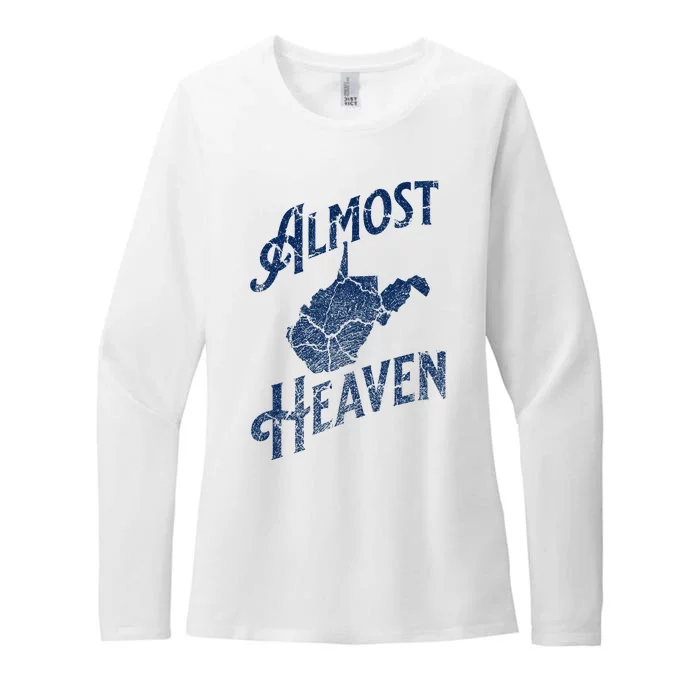 Almost Heaven Home West Virginia Map 304 Wv Womens CVC Long Sleeve Shirt