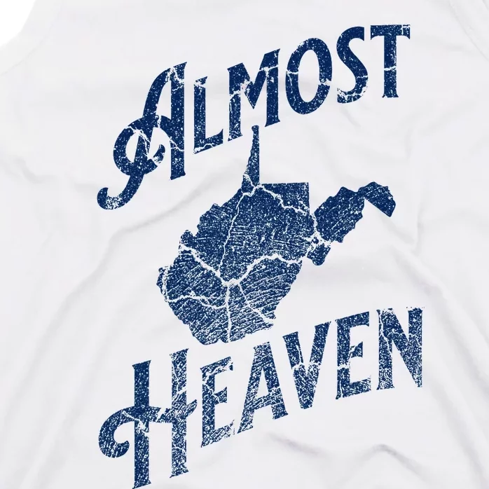 Almost Heaven Home West Virginia Map 304 Wv Tank Top