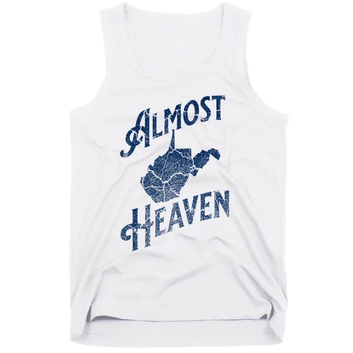 Almost Heaven Home West Virginia Map 304 Wv Tank Top