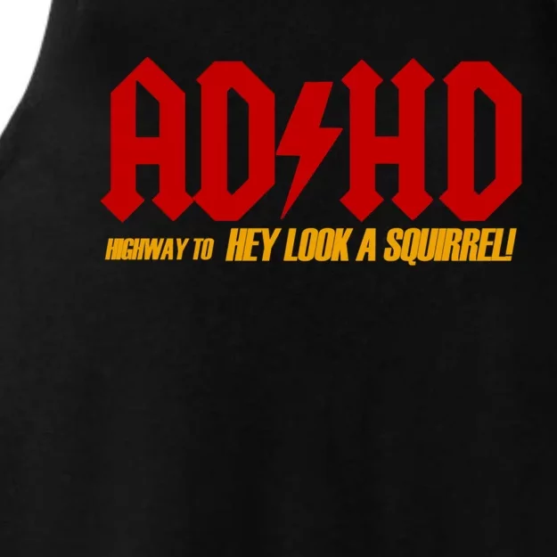 Ad Hd Highway To Hey Look A Squirrel! Ladies Tri-Blend Wicking Tank