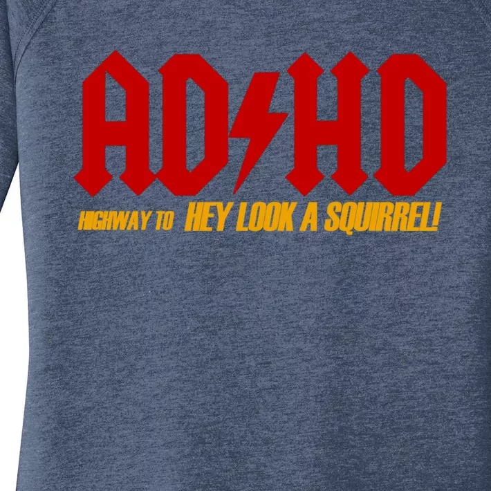 Ad Hd Highway To Hey Look A Squirrel! Women's Perfect Tri Tunic Long Sleeve Shirt