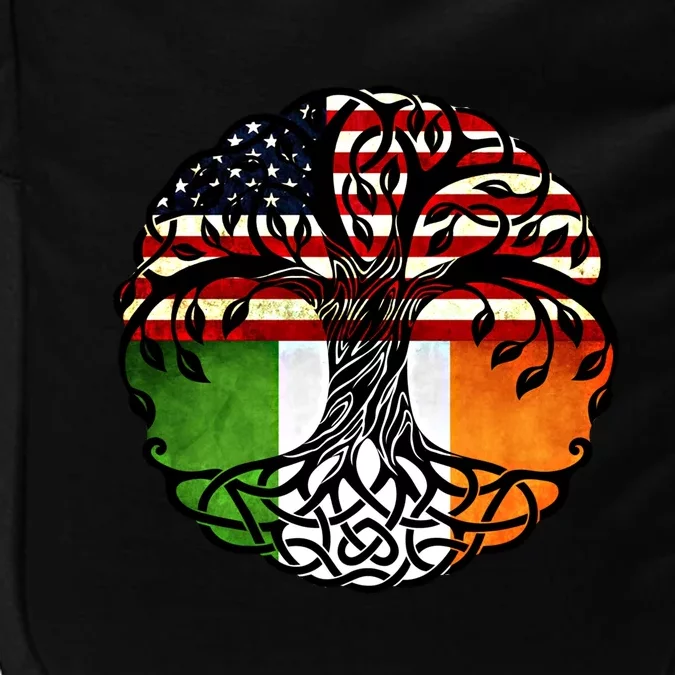 American Heart Irish Roots Patriot Usa Ireland Flag Cool Gift Impact Tech Backpack