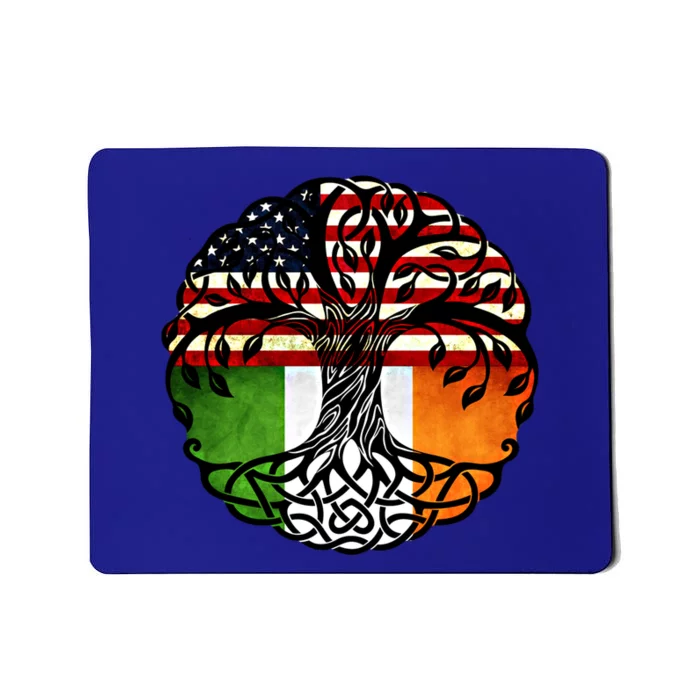 American Heart Irish Roots Patriot Usa Ireland Flag Cool Gift Mousepad