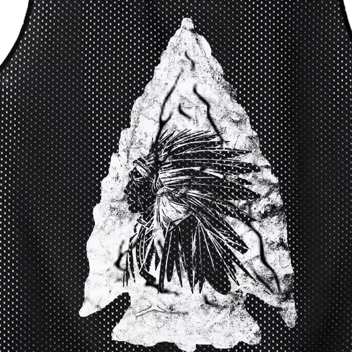 Arrowhead Hunter Indian Chief Relic Hunting Native American Mesh Reversible Basketball Jersey Tank