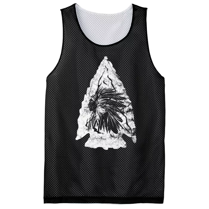 Arrowhead Hunter Indian Chief Relic Hunting Native American Mesh Reversible Basketball Jersey Tank