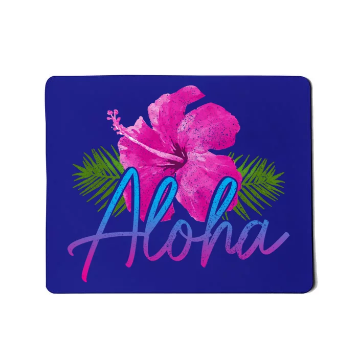 Aloha Hawaiian Islands Hawaii Surf Hibiscus Flower Surfer Cool Gift Mousepad