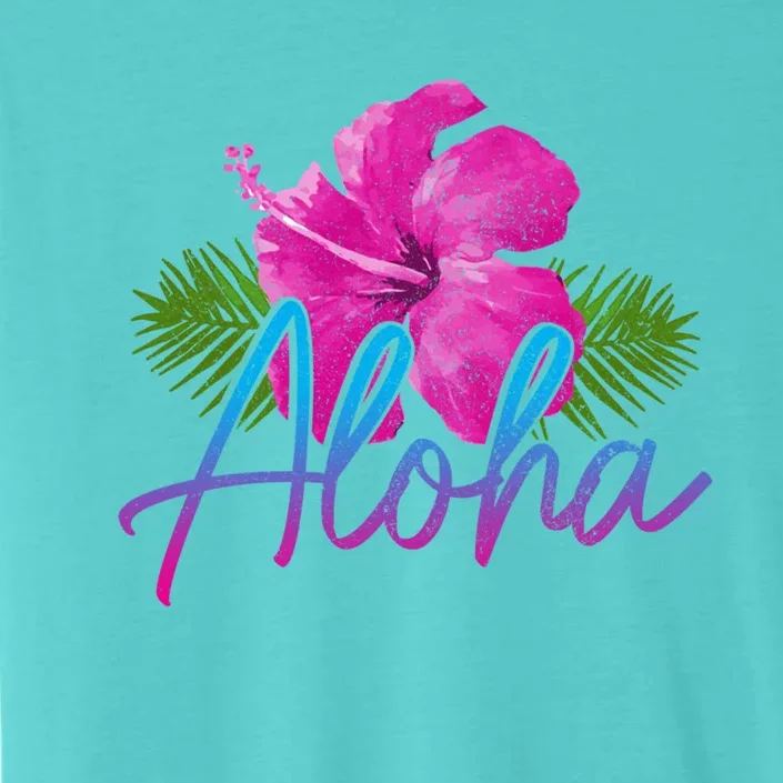 Aloha Hawaiian Islands Hawaii Surf Hibiscus Flower Surfer Cool Gift ChromaSoft Performance T-Shirt