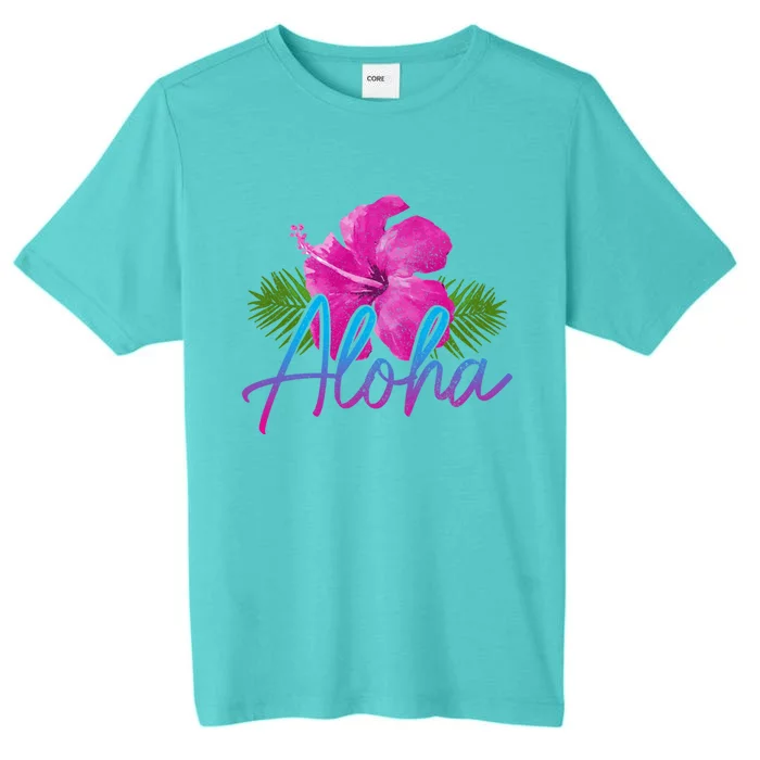 Aloha Hawaiian Islands Hawaii Surf Hibiscus Flower Surfer Cool Gift ChromaSoft Performance T-Shirt