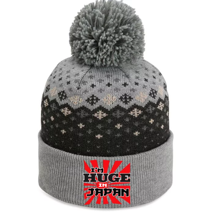 Asian Humor IM Huge In Japan Nerd The Baniff Cuffed Pom Beanie