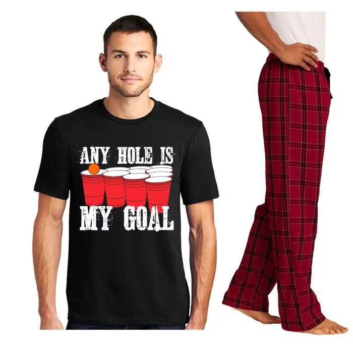 Any Hole Is My Goal Beer Pong Drinking Game Pajama Set