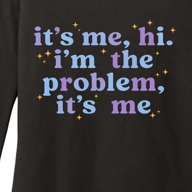 Anti Hero It's Me Hi I'm The Problem It's Me Taylor Lover Midnights Womens CVC Long Sleeve Shirt