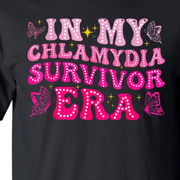 Adult Humor In My Chlamydia Survivor Era Funny Inappropriate Tall T-Shirt