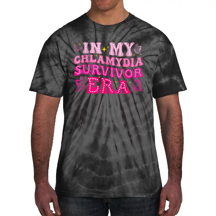 Adult Humor In My Chlamydia Survivor Era Funny Inappropriate Tie-Dye T-Shirt