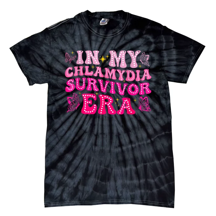 Adult Humor In My Chlamydia Survivor Era Funny Inappropriate Tie-Dye T-Shirt