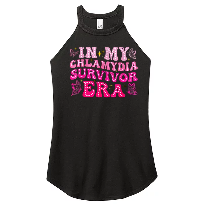 Adult Humor In My Chlamydia Survivor Era Funny Inappropriate Women’s Perfect Tri Rocker Tank