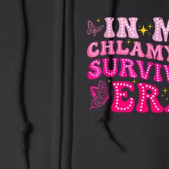 Adult Humor In My Chlamydia Survivor Era Funny Inappropriate Full Zip Hoodie