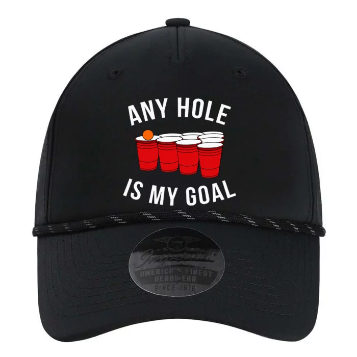 Any Hole Is My Goal Beer Pong Party College Student Performance The Dyno Cap