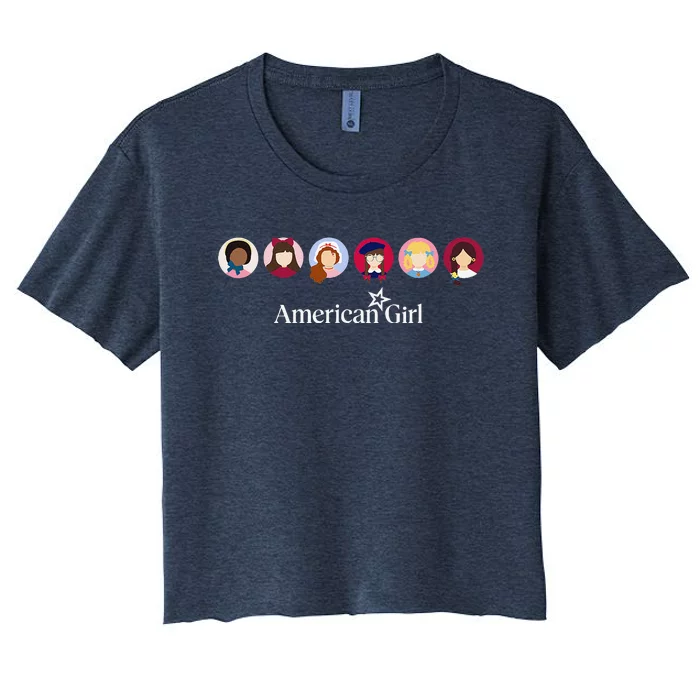 American Historical Icons Women's Crop Top Tee