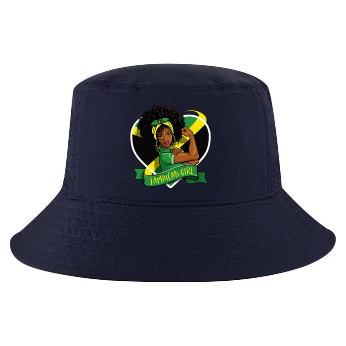 Afro Hair Jamaican Flag Women Black Melanin Jamaica Cool Comfort Performance Bucket Hat