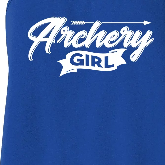 Archery Hunting Lover Athletic Bow Hunting Archer Arrow Cute Gift Women's Racerback Tank