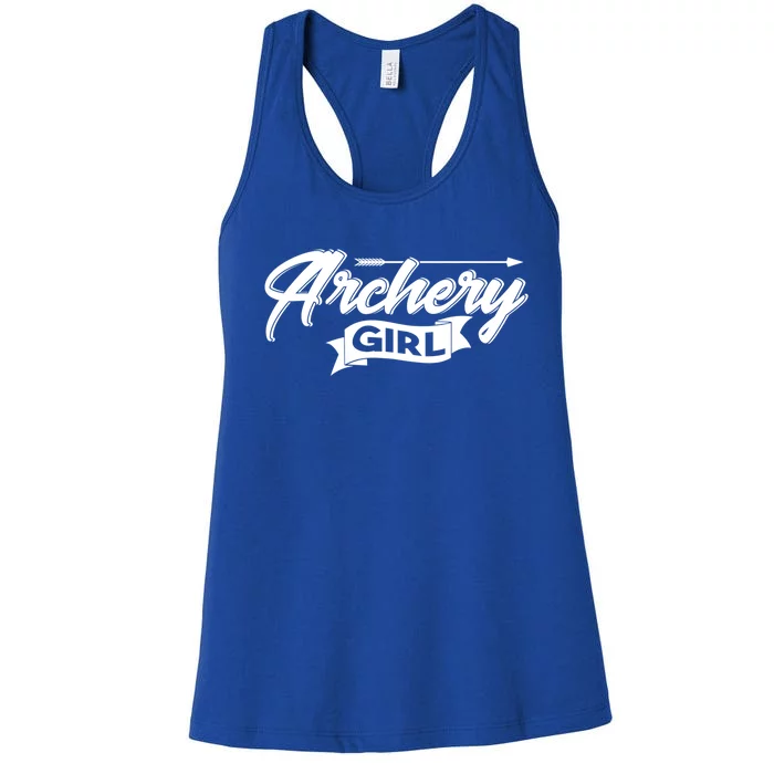 Archery Hunting Lover Athletic Bow Hunting Archer Arrow Cute Gift Women's Racerback Tank