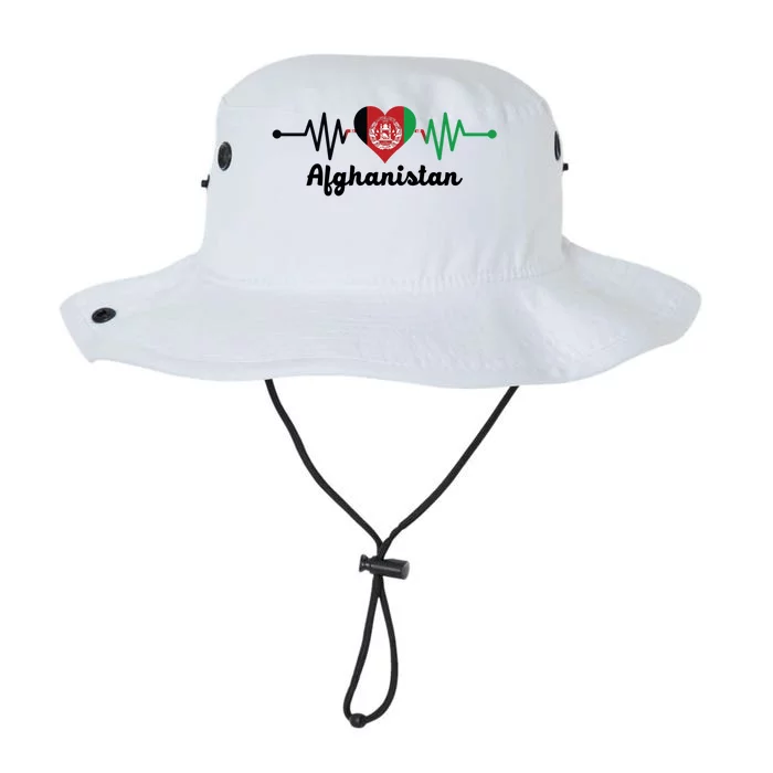 Afghanistan Heart Love Pulse Flag Support Legacy Cool Fit Booney Bucket Hat