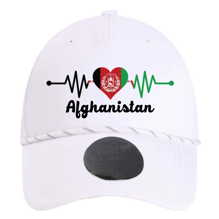 Afghanistan Heart Love Pulse Flag Support Performance The Dyno Cap