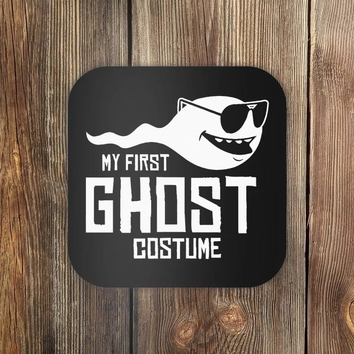 Adult Humor My First Ghost Costume Funny Halloween Gift Coaster