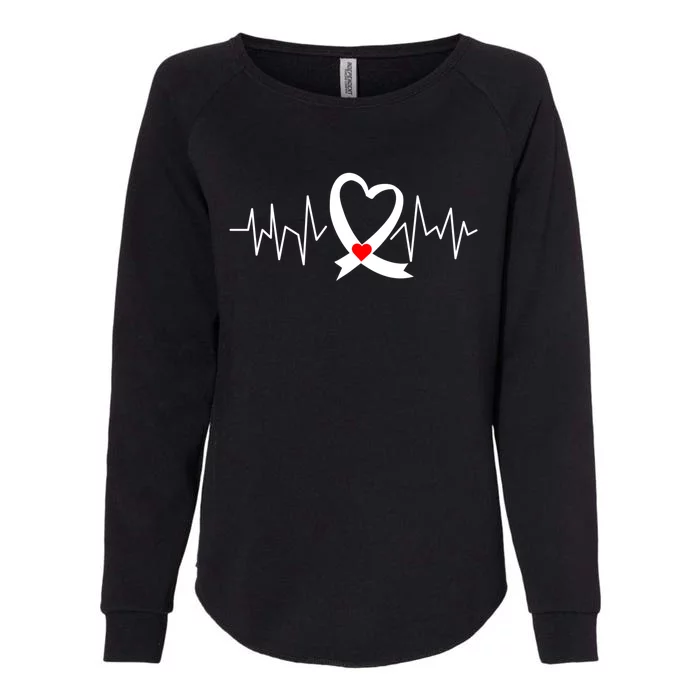 American Heart Month Heart Health Awareness Heart Disease Gift Womens California Wash Sweatshirt