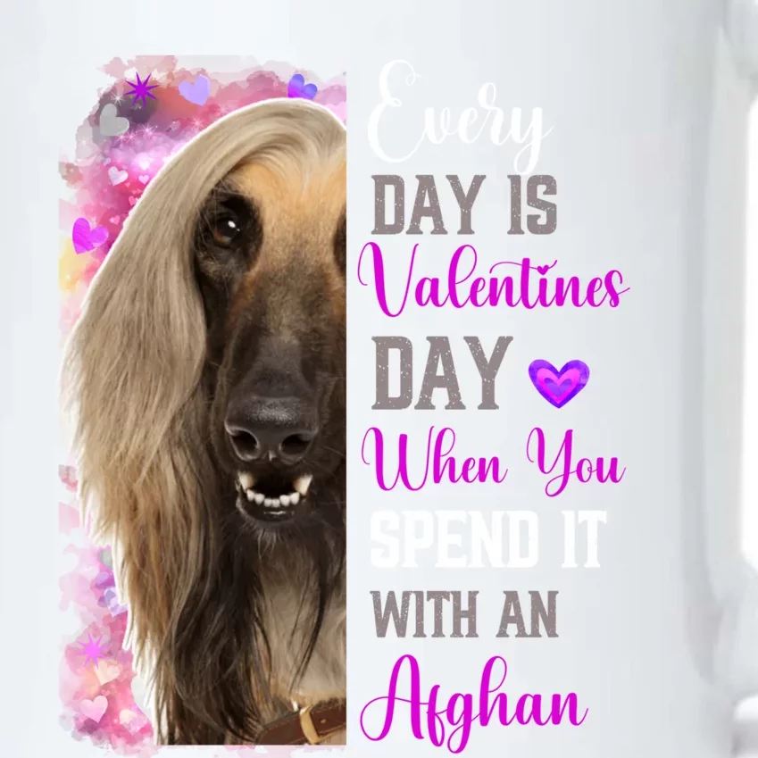 Afghan Hound Mom Funny Valentines Day Dog Lovers Afghanistan Cute Gift Black Color Changing Mug